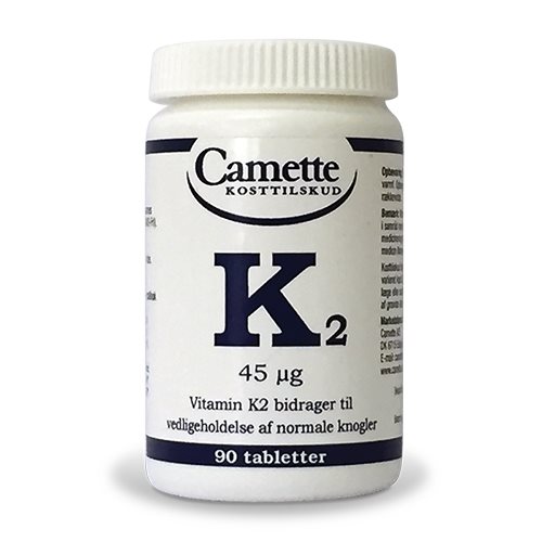 Image of K2 vitamin fra Camette - 90 tabletter