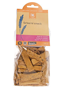 Image of Grissini snack Spelt & Sesam Økologisk - 125 Gram