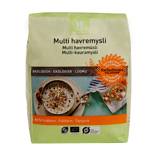 Image of Havremysli multi fra Urtekram Økologisk - 750 gram