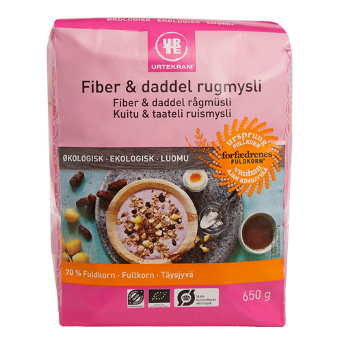 Image of Mysli rug fiber & daddel Øko - 650 gram