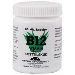 Image of B12 vitamin 9 ug Natur Drogeriet - 60 kapsler