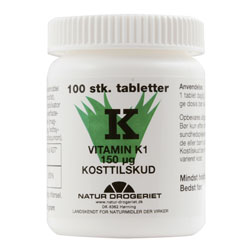 Image of K vitamin 150 ug - 100 tabletter