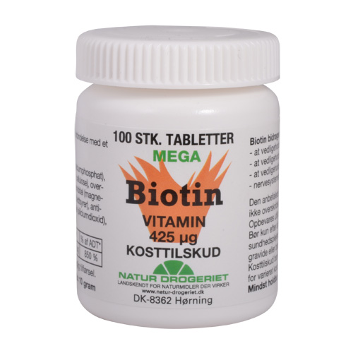 Image of Mega Biotin - 100 tabletter