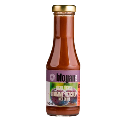 Image of Blomme ketchup Økologisk fra Biogan - 250 ml.