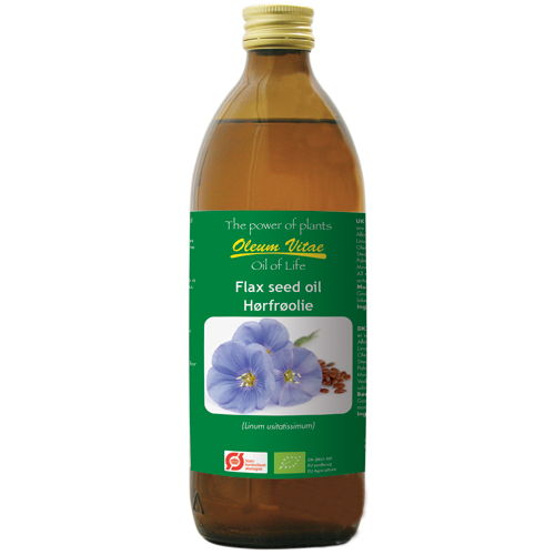 Image of Oil of life ren hørfrøolie Økologisk - 500 ml.