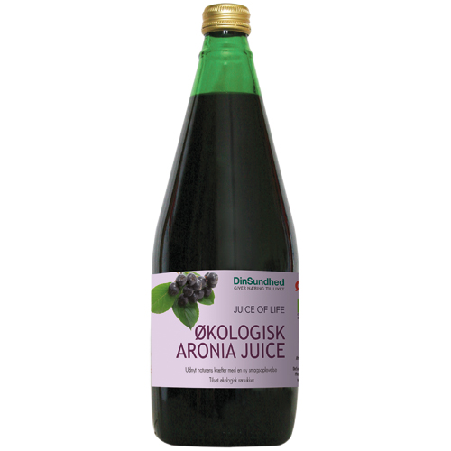 Image of Aronia saft med sukker Økologisk - 700 ml.