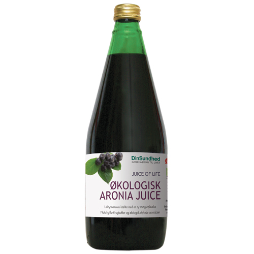 Image of Aronia saft uden sukker Økologisk - 700 ml.