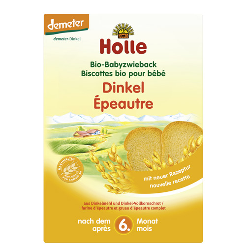 Image of Holle Spelt tvebakker til baby økologiske 200 gr