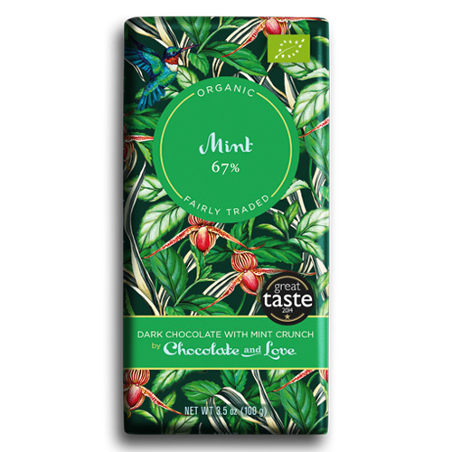 Image of Chokolade Mint 67% Økologisk - 100 gram