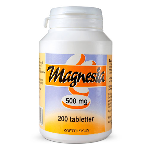 Image of Magnesia 500 mg. - 200 tabletter