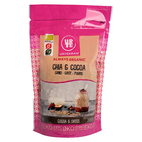 Image of Chia & Cocoa grød Økologisk Urtekram - 225 gram