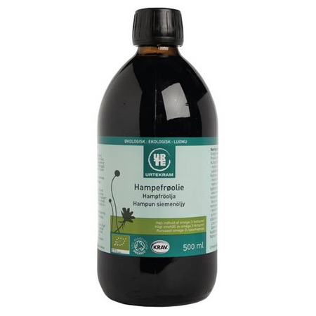 Image of Hampefrøolie Økologisk fra Urtekram - 500 ml