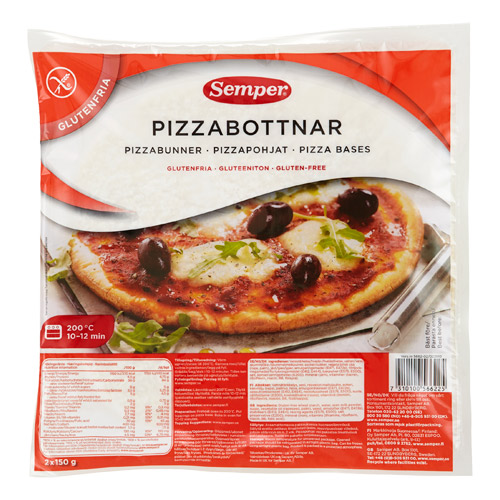 Image of Pizzabunde glutenfri Øko Semper 2 stk. - 300 gr