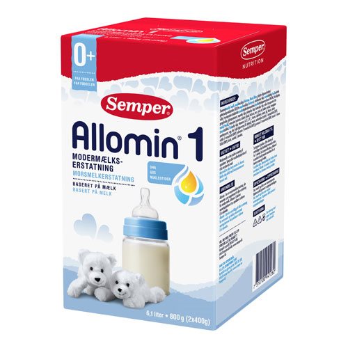 Image of Allomin 1 modermælkserstatning 0+ Semper - 800 gr