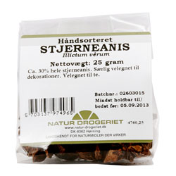 Image of Stjerneanis håndsorteret ca 30% hele - 25 gram