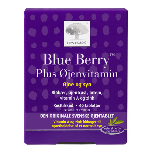 Image of Blue Berry plus øjenvitamin 10 mg - 60 tabletter