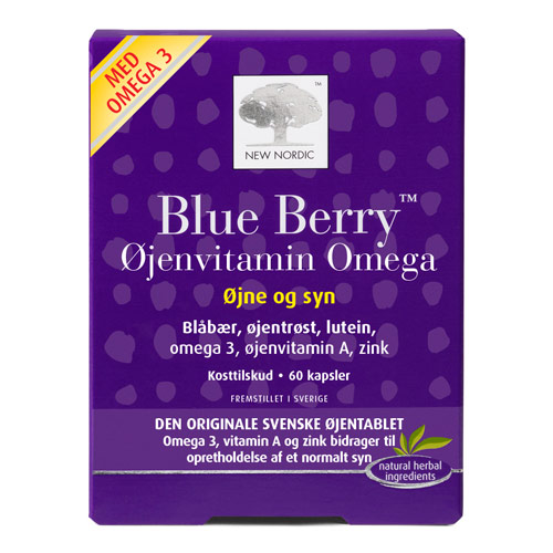 Image of Blue Berry Omega 3 fra New Nordic - 60 kapsler