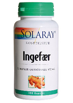 Image of Ingefærrod fra Solaray 550 mg - 100 kapsler