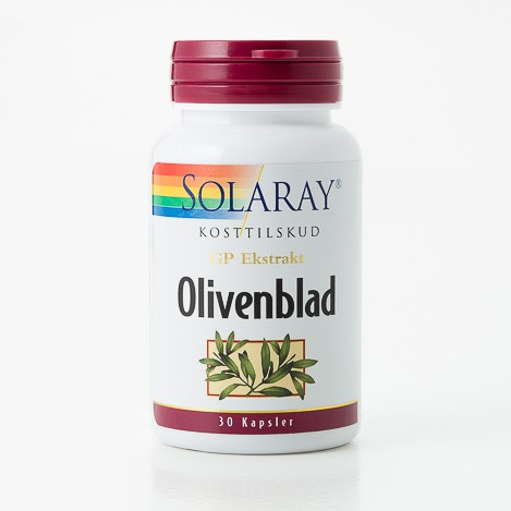 Image of Olivenblad GPH 17% Solaray - 30 kapsler