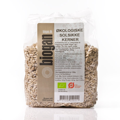 Image of Solsikkekerner fra Biogan Øko - 1 kg.