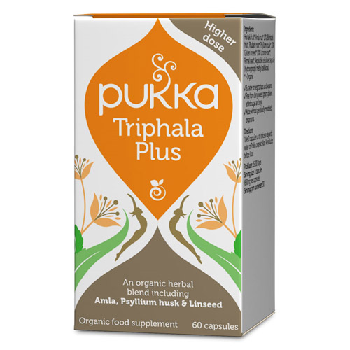 Image of Triphala Plus kapsler Øko fra Pukka - 60 kapsler