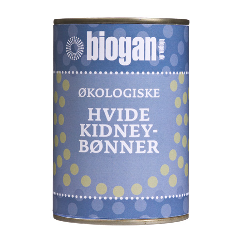 Image of Hvide bønner på dåse fra Biogan øko - 400 gram