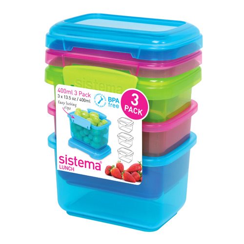 Image of Sistema Opbevaringsboks 3-pack 400 ml.