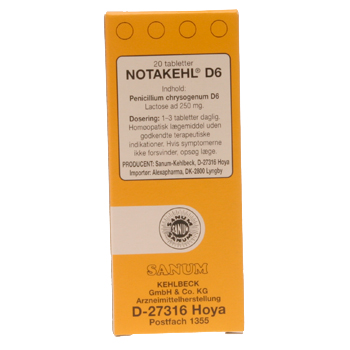 Image of Notakehl D6 tabletter - 20 stk.