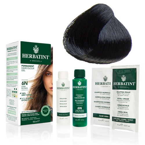 Image of Herbatint 1N hårfarve Black - 135 ml