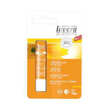 Image of Solbeskyttende læbepomade Lavera SPF10 - 4g