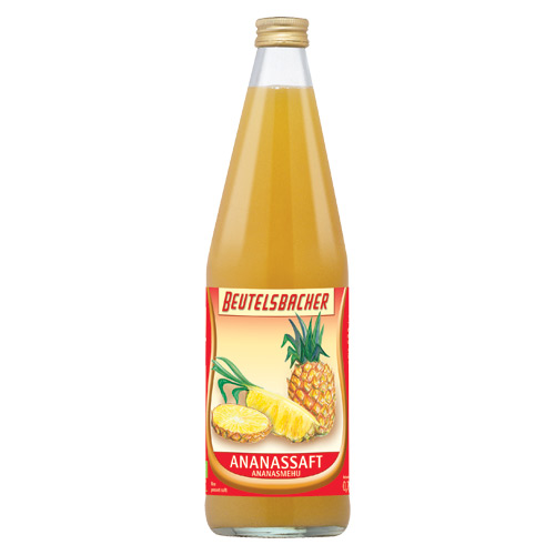 Image of Ananassaft Beutelsbacher Øko - 750 ml.