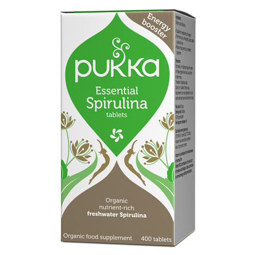 Image of Spirulina 500 mg Pukka økologiske - 400 tabletter