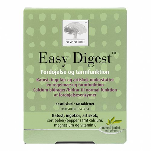 Image of Easy Digest tabletter fra New Nordic - 60 stk.