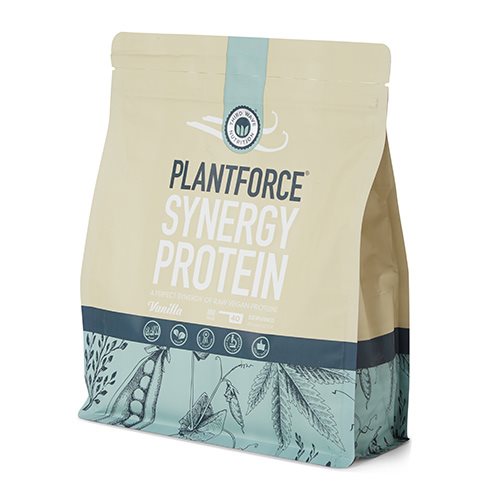 Image of Plantforce Synergy proteinpulver vanilje - 800 gr