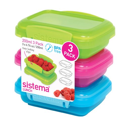 Image of Sistema Opbevaringsboks 3-pack 200 ml.