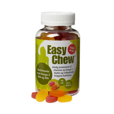 Image of EasyChew Multivitamin med omega 3 - 90 stk