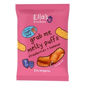 Image of Grab me puffits jordbær banan 7 mdr Øko - 20 gram