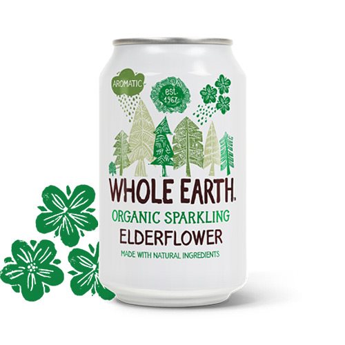 Image of Sodavand Whole Earth Hyldeblomst økologisk 330 ml.