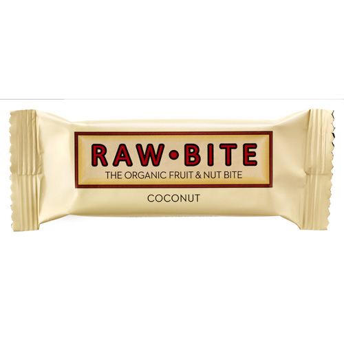 Image of Rawbite Coconut Øko frugt og nøddebar 50 g