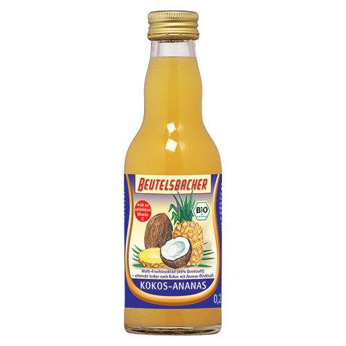 Image of Kokos-Ananas juice fra Beutelsbacher Øko - 200 ml.