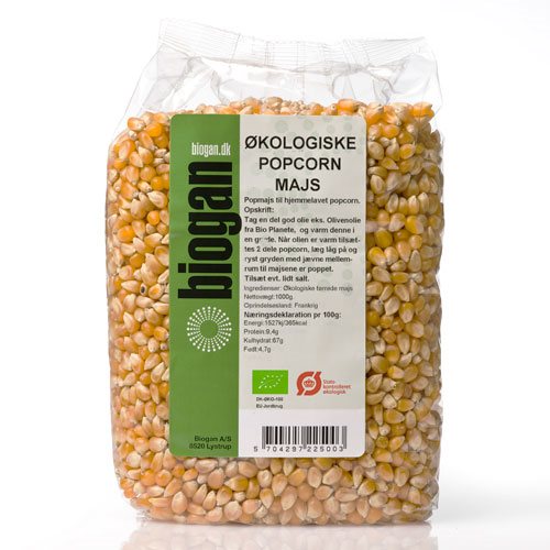 Image of Popcornmajs Økologiske fra Biogan - 1 kg