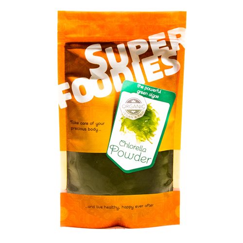 Image of Chlorella pulver Super Foodies - 100 gram