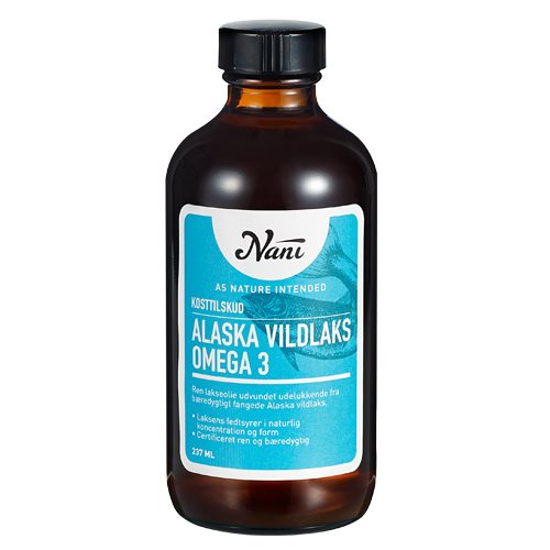 Image of Omega 3 Alaska vildlaks olie fra Nani - 237 ml.