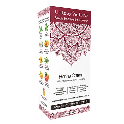 Image of Tints of Nature Hårfarve Henna Creme Dark Brown