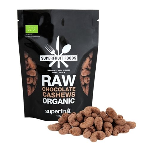 Image of Cashewnødder Raw Chocolate Øko - 100 gram