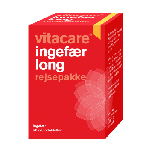 Image of Ingefær long rejsepakke VitaCare - 50 tab.