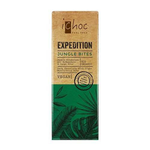 Image of Ichoc Jungle Bites vegansk øko chokolade - 50 gram