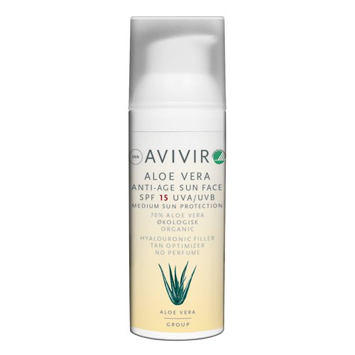 Image of Avivir Aloe Vera Antiage Sun Ansigt SPF15 - 50 ml.