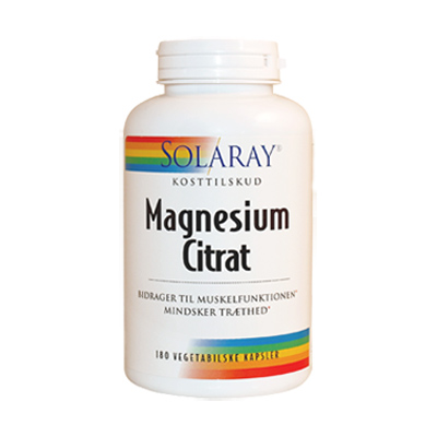 Image of Magnesium Citrat Solaray - 180 Kapsler