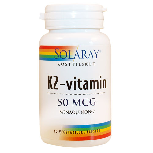 Image of K2-vitamin Solaray 50 mcg - 30 kapsler